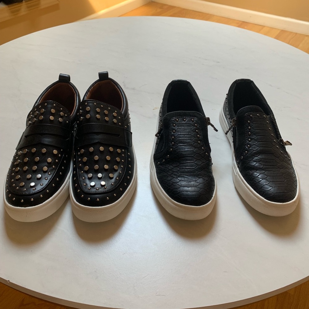 Black sneakers